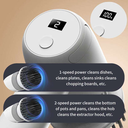 Multifunctional Wireless Handheld Electric Cleaning Brush (by quicklify)