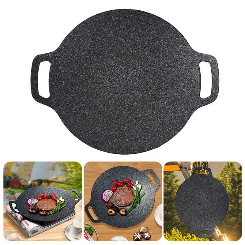 Wheat Rice Stone Korean Non Stick Pan Barbecue Roast Plate (by quicklify)