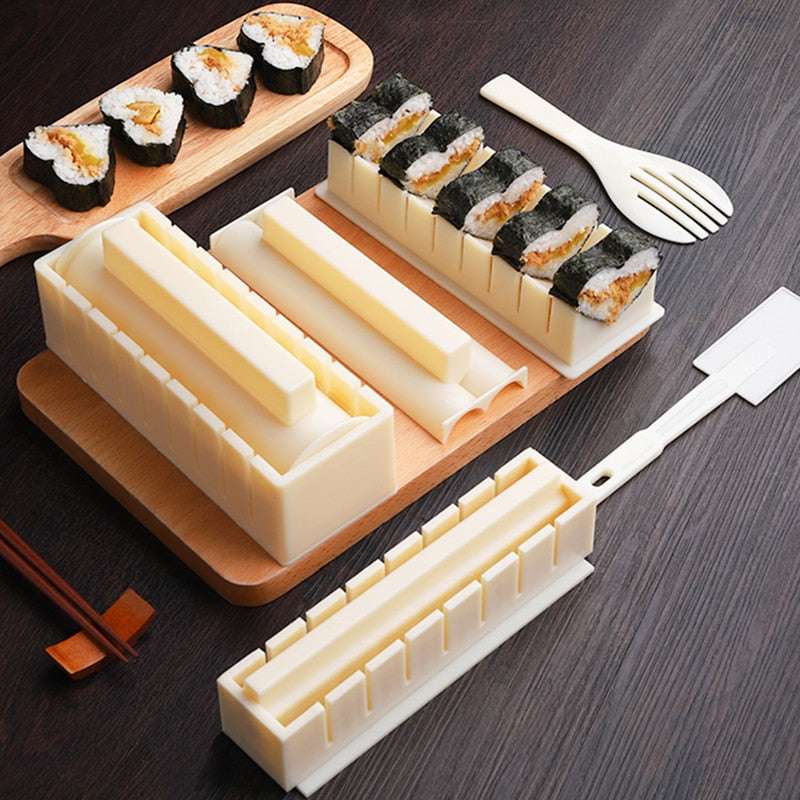 10pcs/Set Rice Ball Sushi Mold Maker (by quicklify)