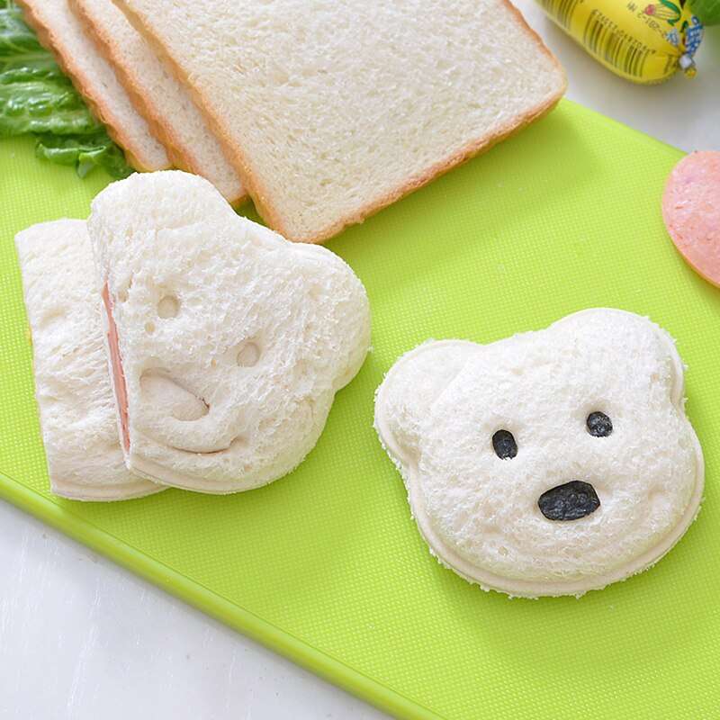 Little Bear Shape Sandwich Bread Biscuits Cake Mold Maker (by quicklify)