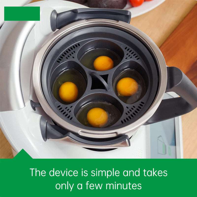 High Temperature Resistant 4-Hole Egg Steamer Boiler Holder (by quicklify)