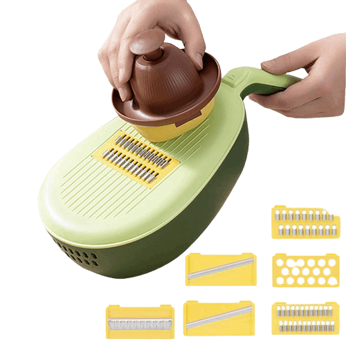 Multifunctional Vegetable Grater Onion Potato Slicer Cutter Ginger Grater With Storage Box (by quicklify)
