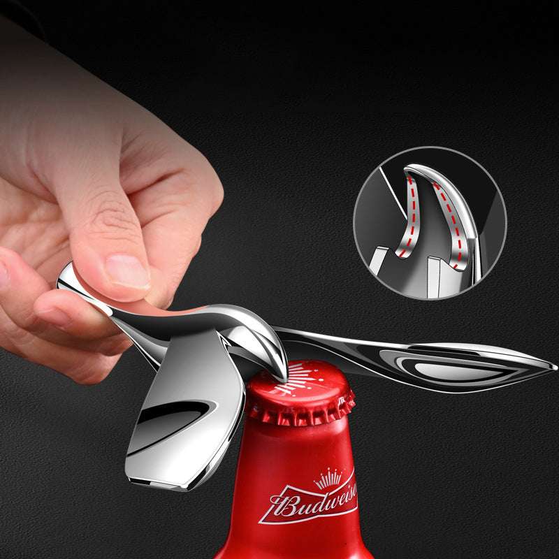 Multi-function zinc alloy beer opener tumbler balanced bird metal opener (by quicklify)
