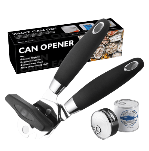 Manual stainless steel multi-function powerful can opener (by quicklify)