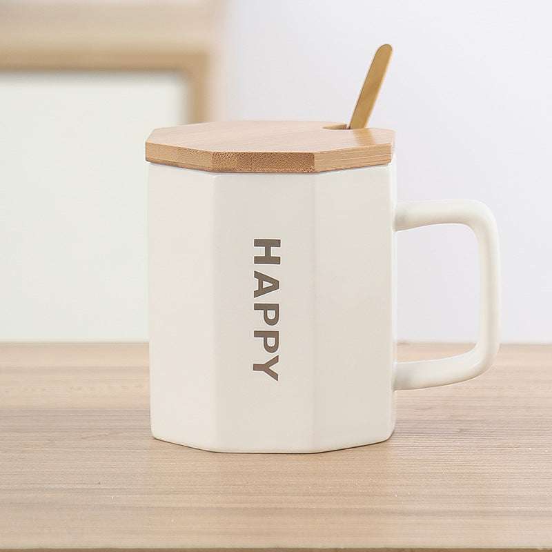 New Japanese Style Household Star Dad Mug With Lid (by quicklify)