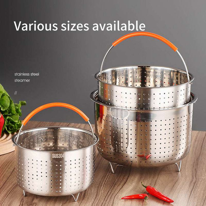 304 Stainless Steel Rice Cooker Steamer Water-Insulated Rack (by quicklify)