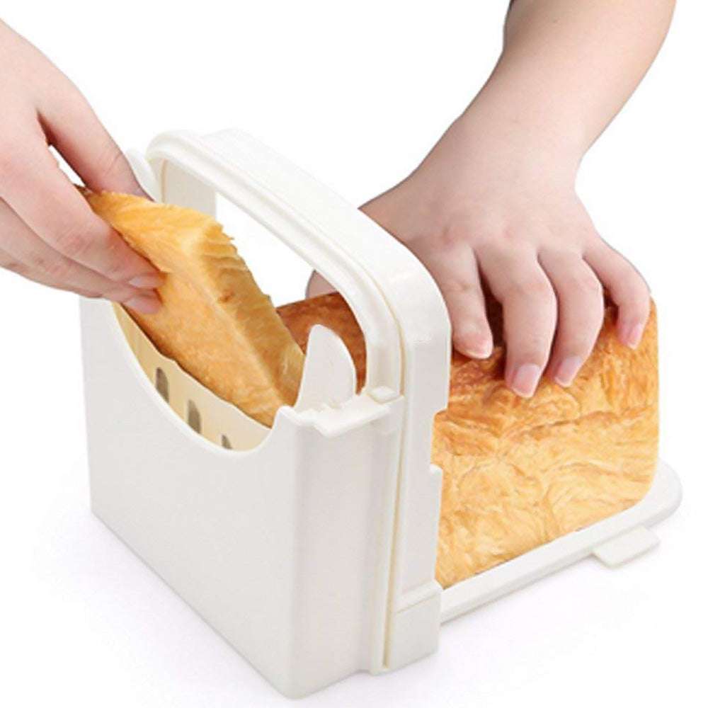 Kitchen Toast Bread Cutter Slicing Baking Tool Slicer Holder (by quicklify)