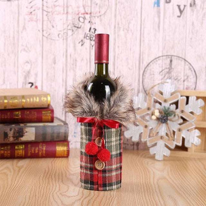 Santa Claus Wine Bottle Decoration Bag (by quicklify)