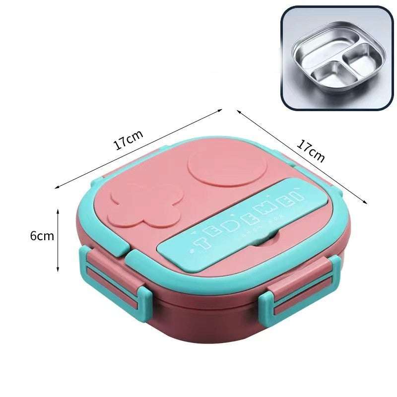 Stainless Steel Lunch Box Dinner Plate Robot Shaped Lunch Box (by quicklify)