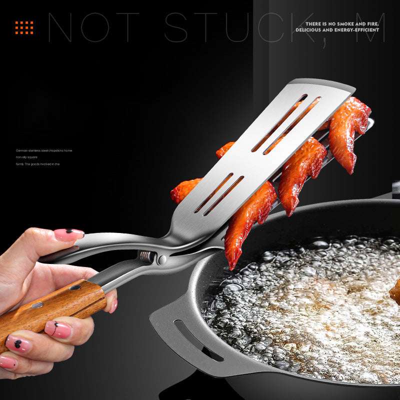Stainless steel fried fish clip multi-function fried shovel steak clip (by quicklify)