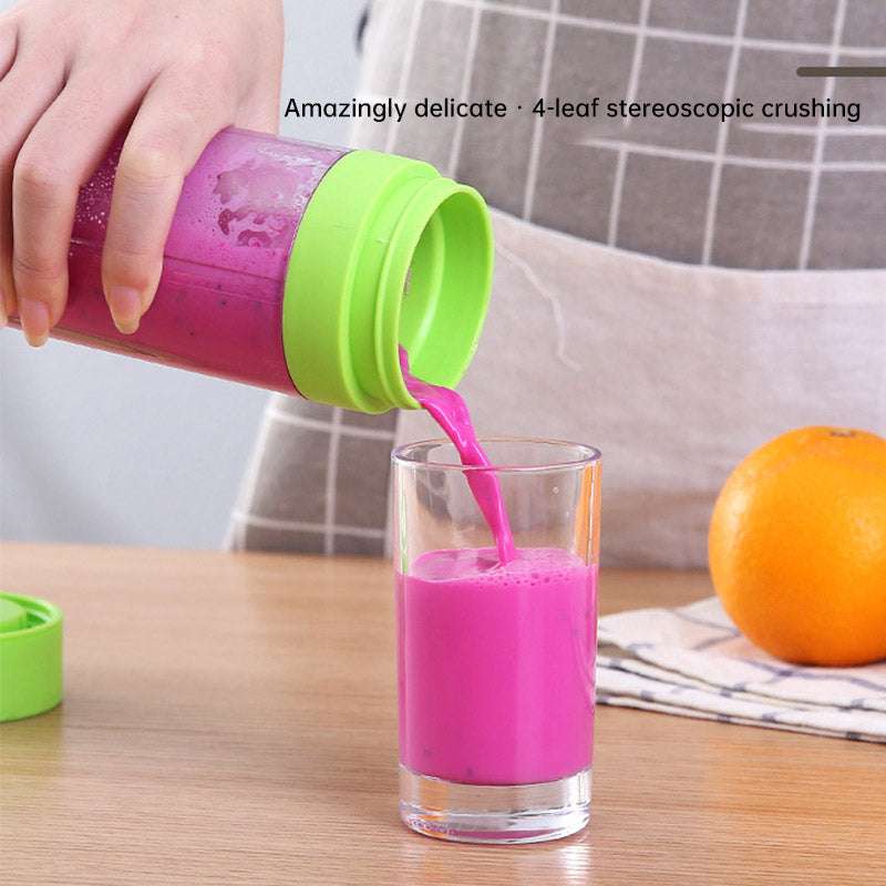 Rechargeable Juicer Cup Portable Juice Cup Four/Six Leaf (by quicklify)