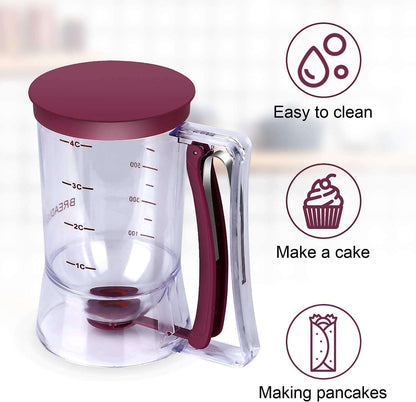 Batter Separator Cupcakes Pancakes Cookie Cake Waffles Batter Dispenser (by quicklify)