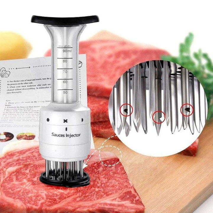 Multi Function Meat Tenderizer Needle Meat Injector (by quicklify)