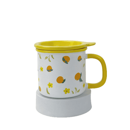 New Korean Style Cartoon Ceramic Mug Cup With Lid (by quicklify)