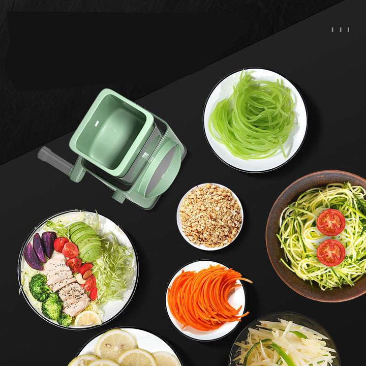 Multi Function Vegetable Cutter Slicer Hand Operated Shredder (by quicklify)