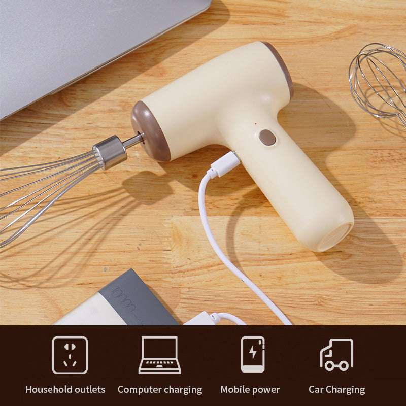 Wireless Electric Egg Beater Mini Cream Automatic Beater Cake Baking Mixer (by quicklify)
