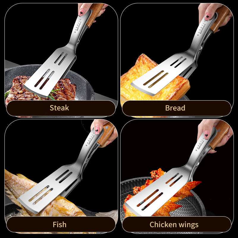 Stainless steel fried fish clip multi-function fried shovel steak clip (by quicklify)