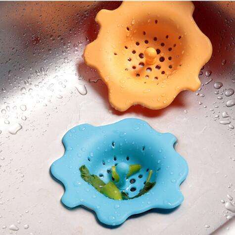 Silicone Floor Drain Hair Filter Sewer Cover (by quicklify)