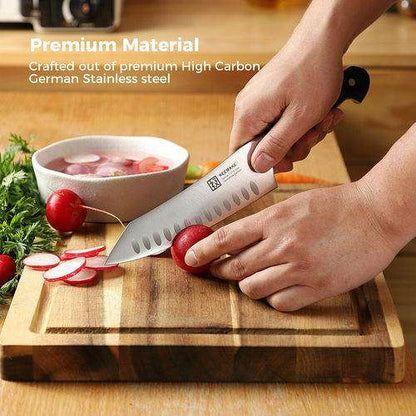 2Pcs Chef Knife Set Stainless steel Kitchen Shears Scissors (by quicklify)