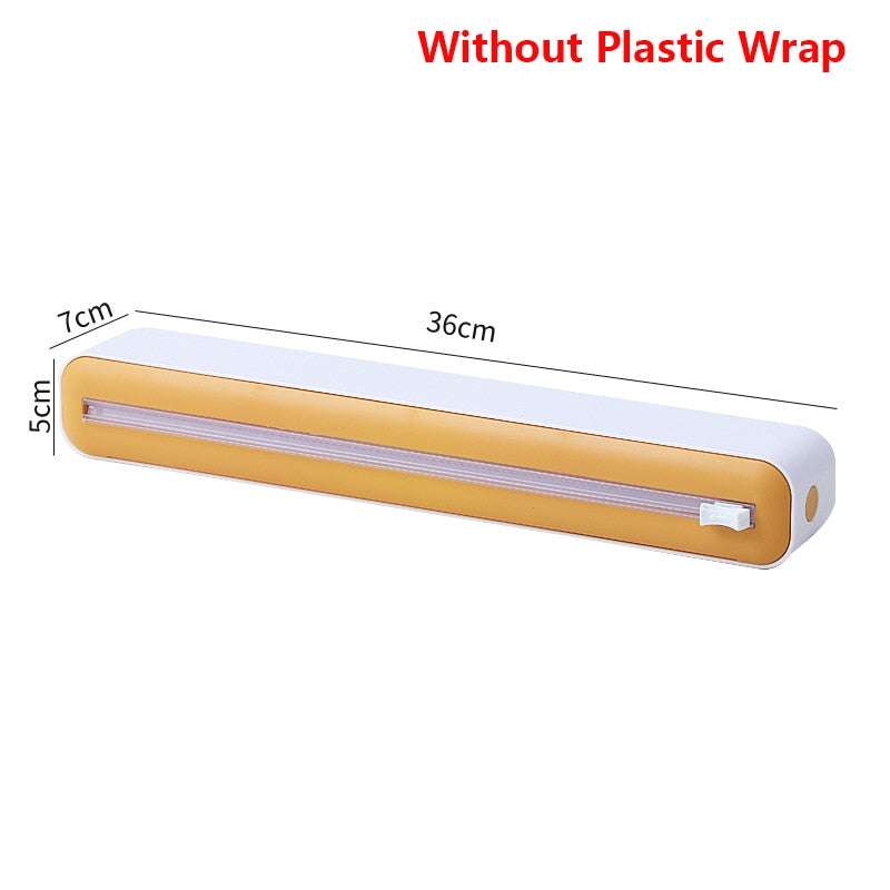 Plastic Wrap Dispenser Cling Film Dispenser Cutter (by quicklify)
