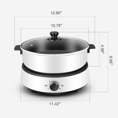 Split Electric Hot Fryer Pot Non-Stick 4L Capacity (by quicklify)