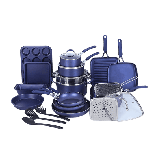 Blue Diamond Non-Stick Pan 10pc Cookware Set (by quicklify)