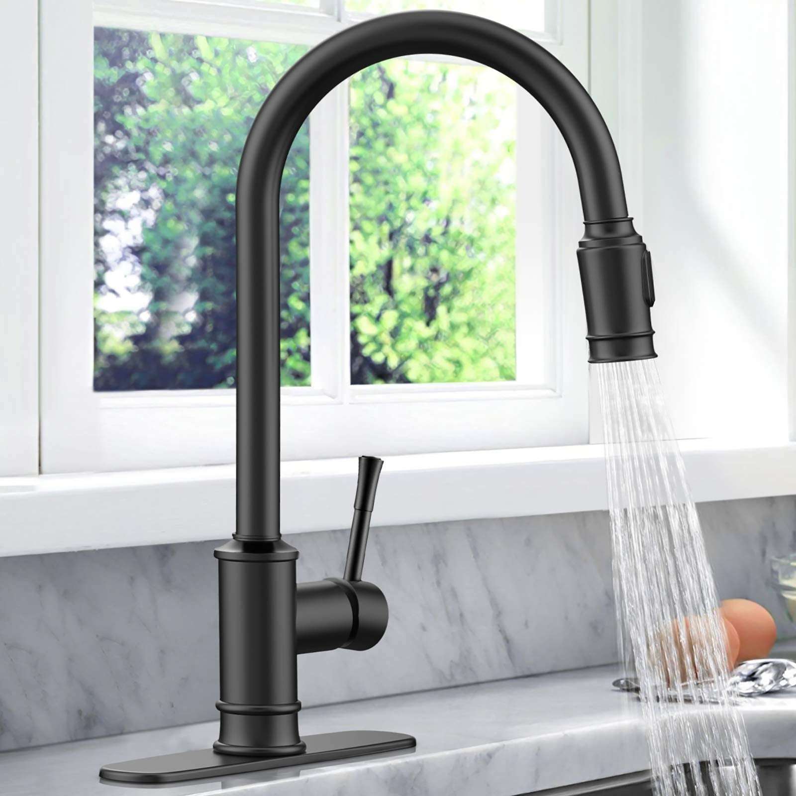 3 Modes 360° Rotation Pull Down Sprayer Kitchen Tap Faucet Head (by quicklify)