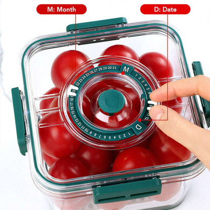 Glass Food Timer Control Storage Containers (by quicklify)