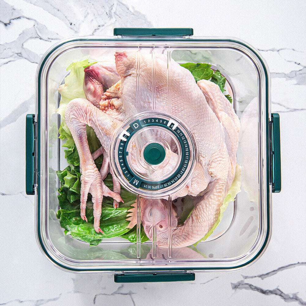 Glass Food Timer Control Storage Containers (by quicklify)