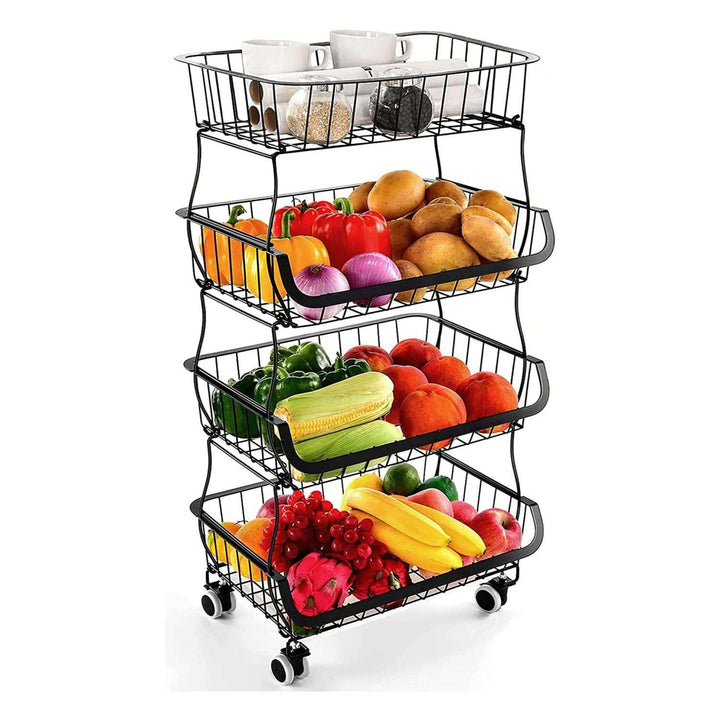 Fruit Vegetable Storage Basket for Kitchen (by quicklify)